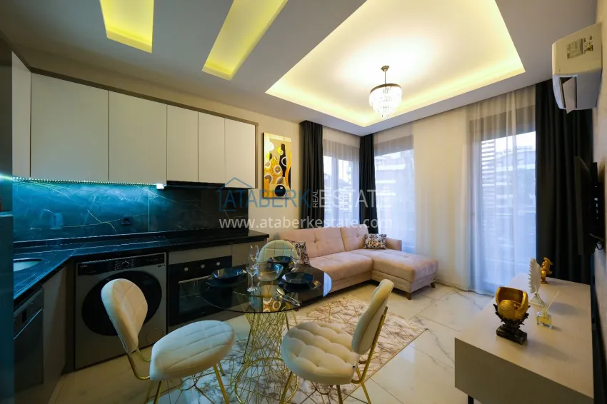 Purchase One bedroom apartment with a modern interior in an area open to residence permits — Oba, Alanya 3