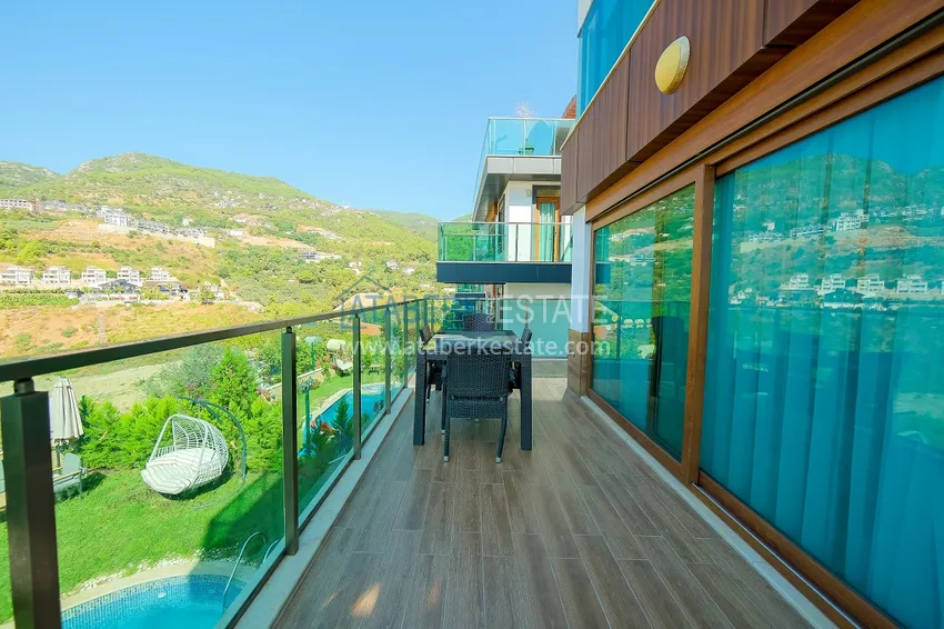 Purchase Villa 5+2 in Alanya Bektas district, furnished with stunning panoramic views 32