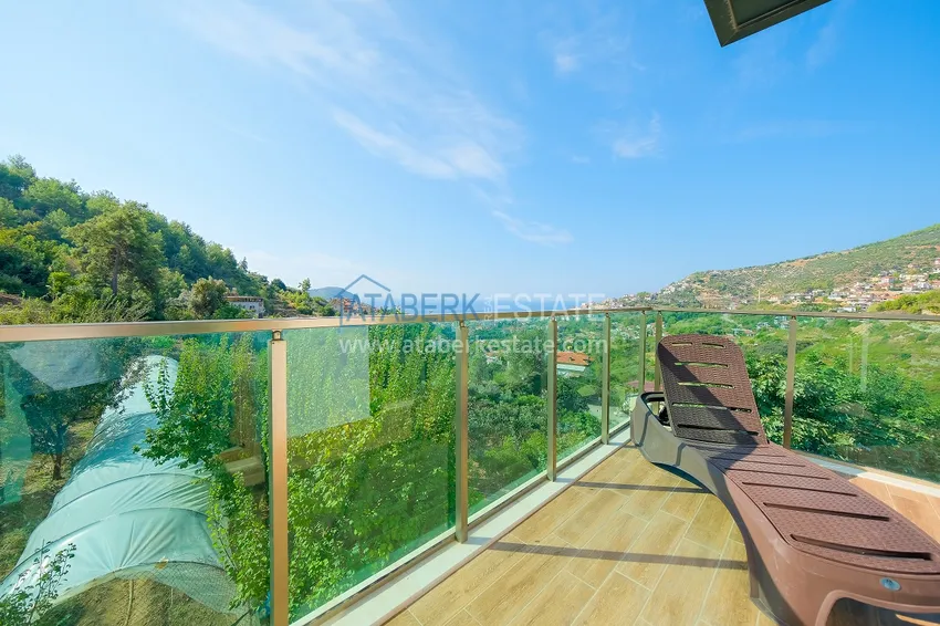 Purchase Villa 5+2 in Alanya Bektas district, furnished with stunning panoramic views 33