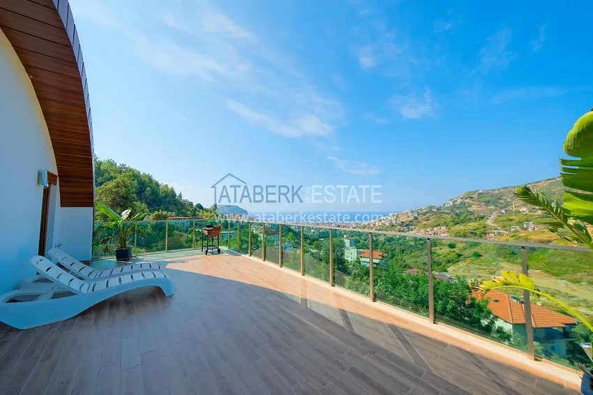 Purchase Villa 5+2 in Alanya Bektas district, furnished with stunning panoramic views 35