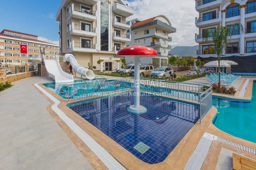 Furnished 1+1 apartment with mountain views, Oba district — Alanya 4 