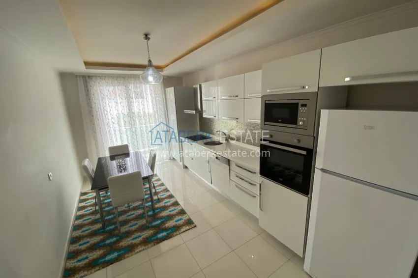 Purchase Furnished 2+1 apartment with separate kitchen, glazed balcony and sea view, Kestel district — Alanya 4 