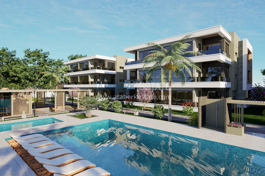 Comfort-class complex project under construction in Antalya, Dosemealti district 5