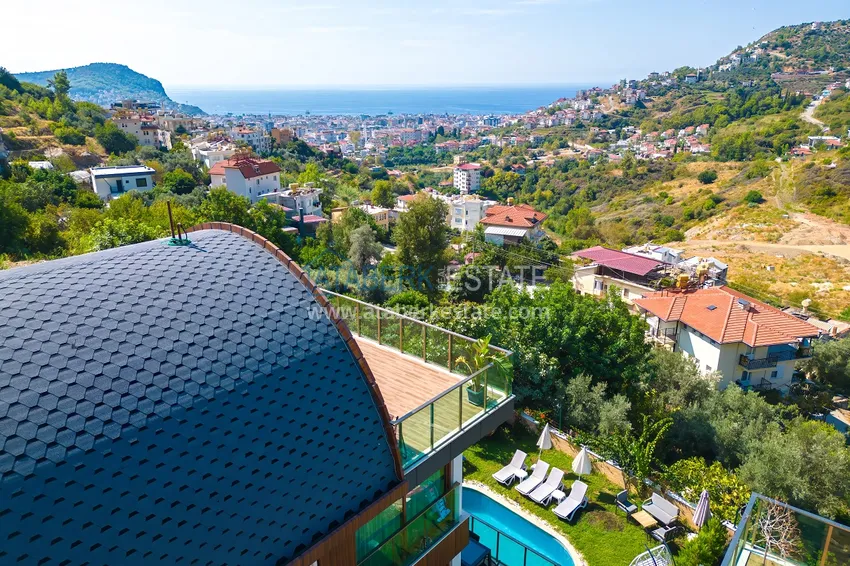 Villa 5+2 in Alanya Bektas district, furnished with stunning panoramic views 4