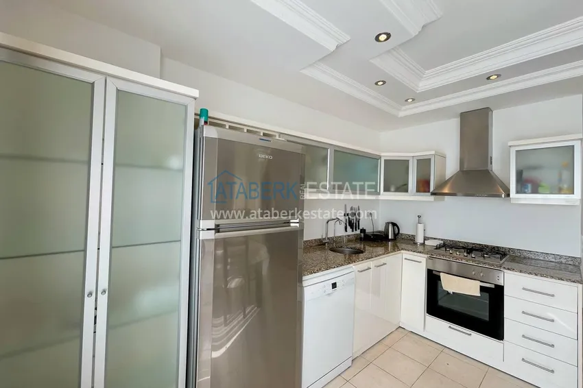 Purchase  Apartment 2+1 with furniture and sea views in the area of Cleopatra Beach - the center of Alanya. The property is suitable for a residence permit 6 