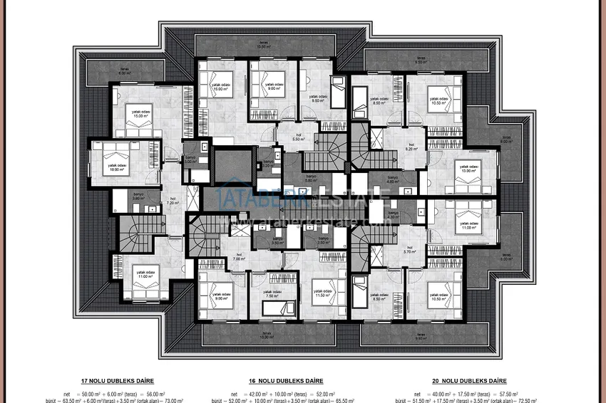 Buy cheap Comfort segment complex project under construction in the center of Alanya  7 