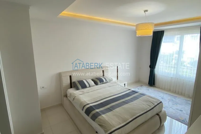 Purchase Furnished 2+1 apartment with separate kitchen, glazed balcony and sea view, Kestel district — Alanya 5 