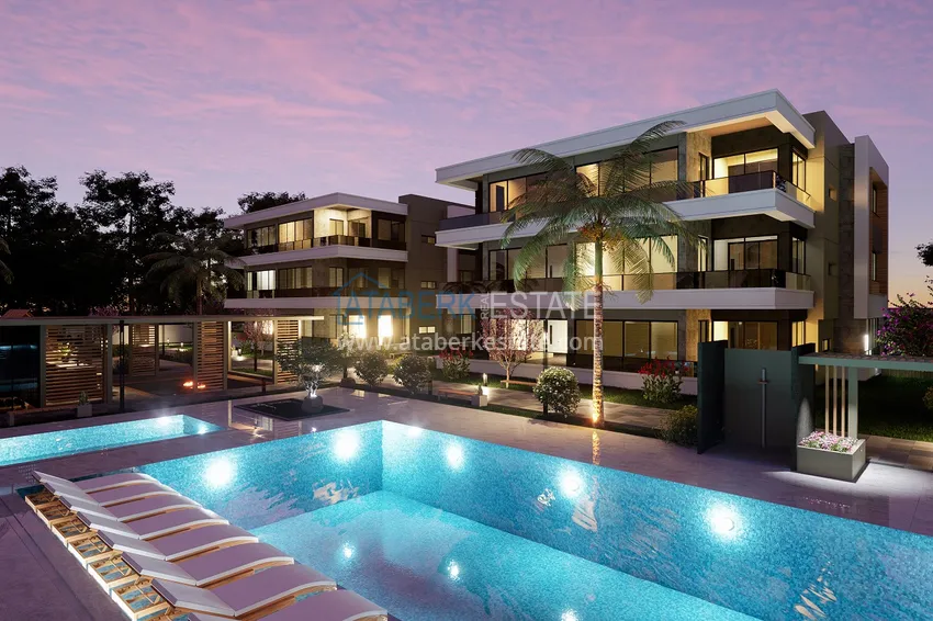 Comfort-class complex project under construction in Antalya, Dosemealti district 6