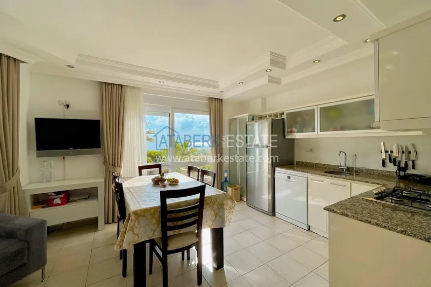 Purchase  Apartment 2+1 with furniture and sea views in the area of Cleopatra Beach - the center of Alanya. The property is suitable for a residence permit 7 