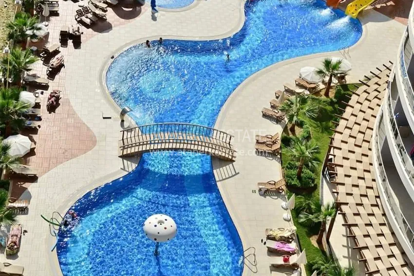 1+1 apartment with furniture and sea view in Cikcilli area, Alanya 8 