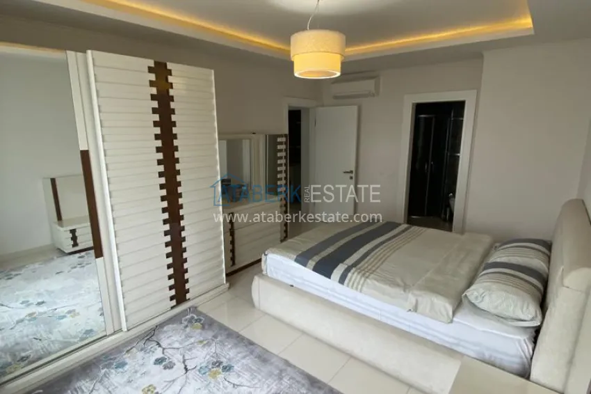 Purchase Furnished 2+1 apartment with separate kitchen, glazed balcony and sea view, Kestel district — Alanya 6 