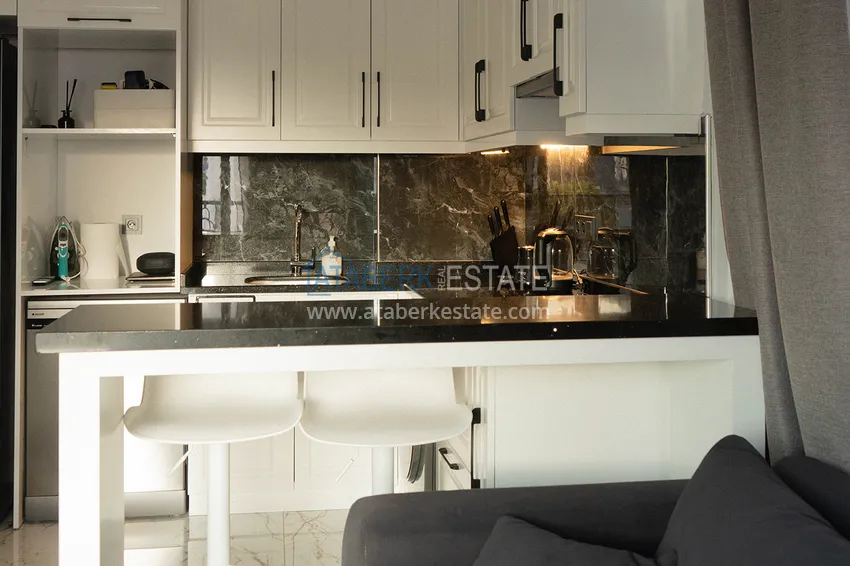 Purchase  Furnished 1+1 apartment with mountain views, Oba district — Alanya 10 