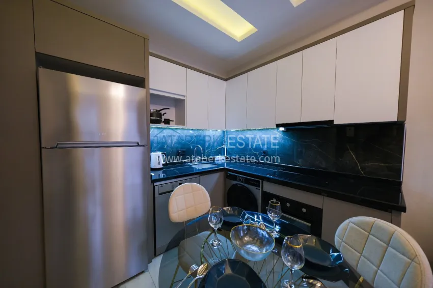 Purchase One bedroom apartment with a modern interior in an area open to residence permits — Oba, Alanya 8