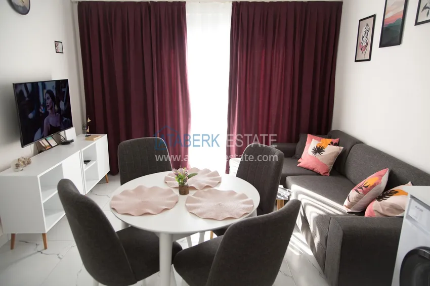 Purchase One bedroom apartment for rent with sea view in Alanya, Avsallar district 6 