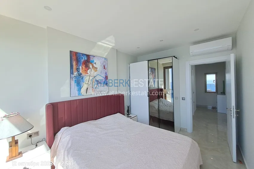 Purchase  Furnished 2+1 apartment with sea views on the beachfront, Mahmutlar district — Alanya 8 