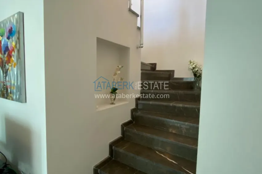 Purchase 3+1 penthouse duplex with furniture and a glazed balcony in the Oba area. Real estate for a residence permit 8 