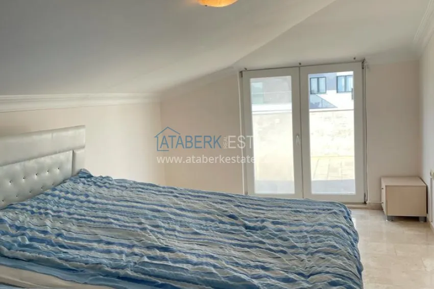 Purchase Furnished duplex with pool on the terrace in Tosmur, Alanya 8