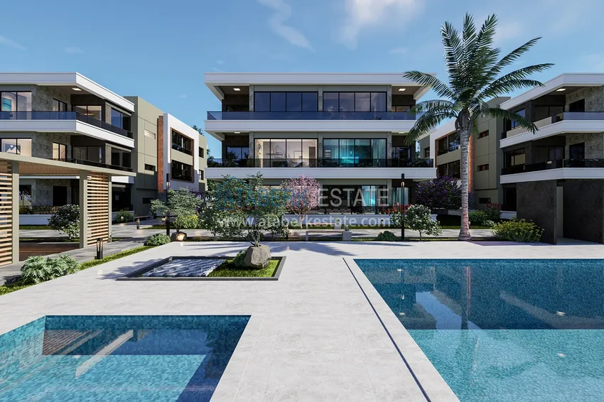 Comfort-class complex project under construction in Antalya, Dosemealti district 10