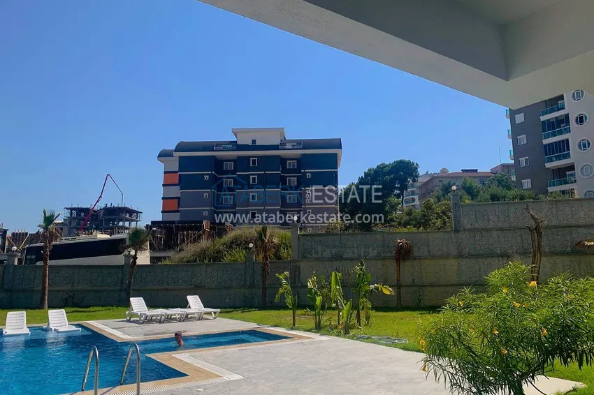 One bedroom apartment for rent with sea view in Alanya, Avsallar district 10 