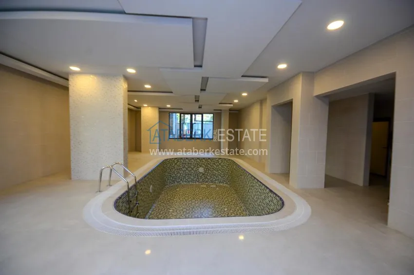 3+1 furnished apartment with a glazed balcony and mountain views - Alanya Center 9 