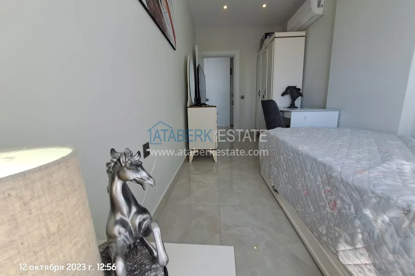 Purchase  Furnished 2+1 apartment with sea views on the beachfront, Mahmutlar district — Alanya 10 