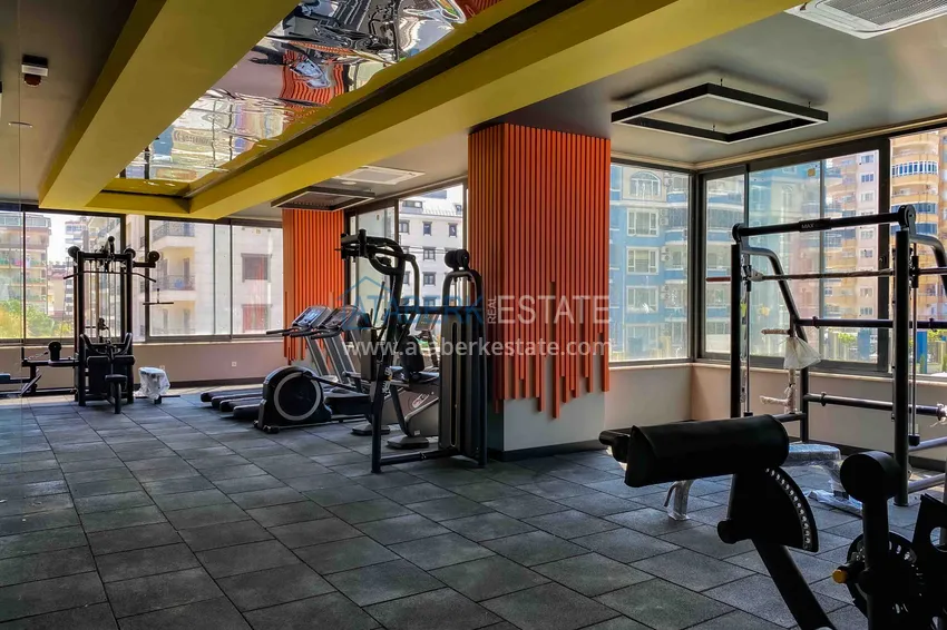 1+1 apartment with furniture and sea view in a hotel-type complex, Mahmutlar district — Alanya 18 