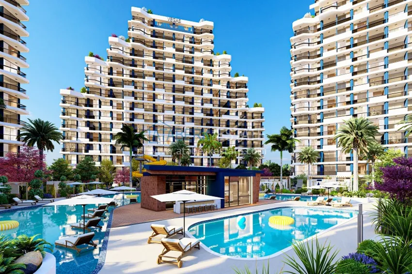 Start of sales! New investment-attractive project at pencil stage in Tomuk - Mersin area 4 