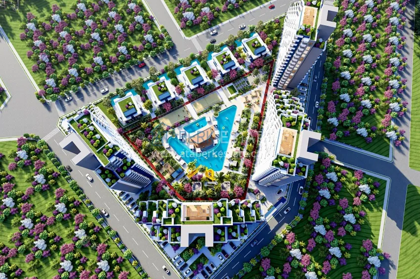 Start of sales! New investment-attractive project at pencil stage in Tomuk - Mersin area 16 