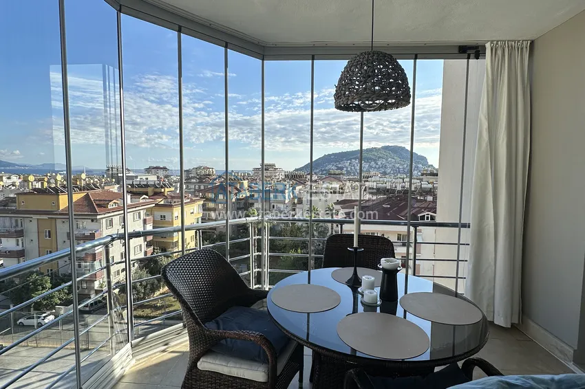 Purchase  Apartment in the center of Alanya, furnished with panoramic views of the sea and the fortress 11 