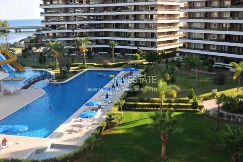 Real estate for residence permit. Apartment with furniture and glazed balcony in Tosmur - Alanya 11 