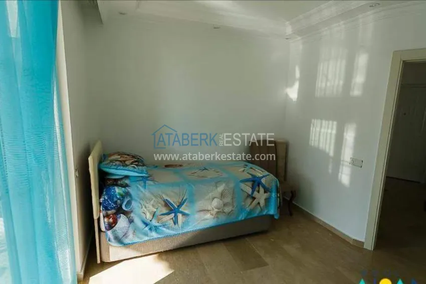 Purchase  Three-room furnished apartment with mountain views in the Tosmur area. 11 