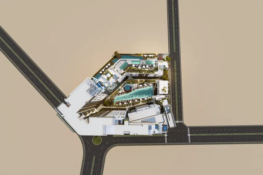 The new premium complex project is the one-of-a-kind main “skyscraper” of Altintash district, Antalya 10 