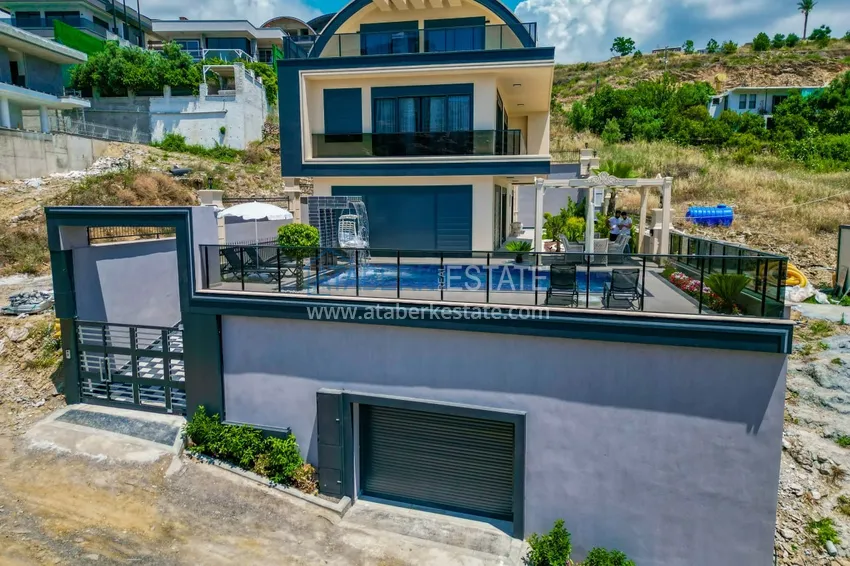 Property for citizenship! Detached luxury villa with stunning views in Kargicak area 11 