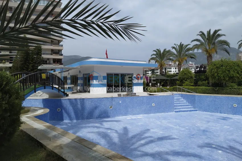 Real estate for residence permit. Apartment with furniture and glazed balcony in Tosmur - Alanya 13 