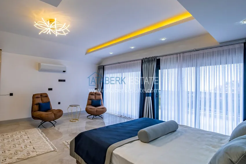 Purchase  Property for citizenship! Detached luxury villa with stunning views in Kargicak area 13 