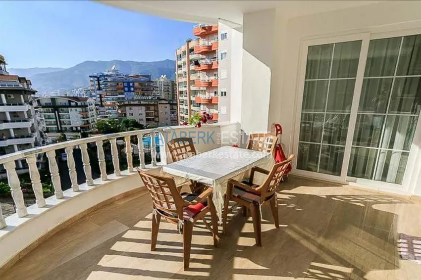 Purchase  Three-room furnished apartment with mountain views in the Tosmur area. 15 