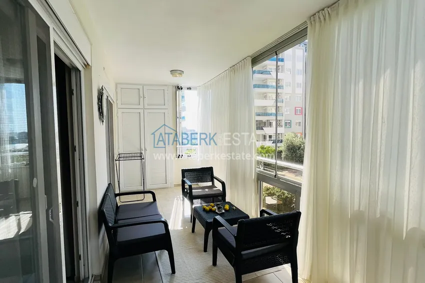 Purchase  Apartment in Avsallar in a complex with a private beach, furnished with sea views  14 