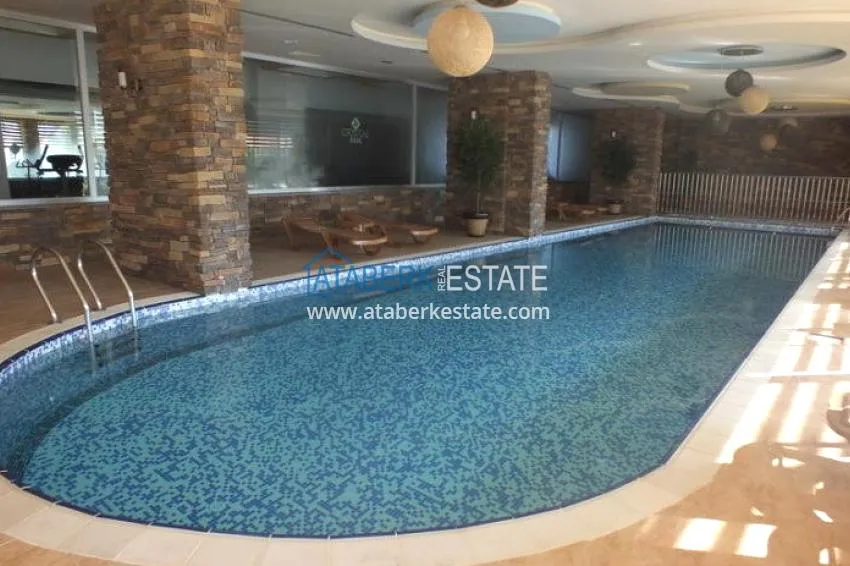 Furnished studio apartments in a prestigious residential complex - Cikcilli district, Alanya 19 