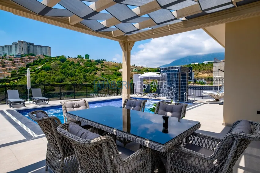 Property for citizenship! Detached luxury villa with stunning views in Kargicak area 16 