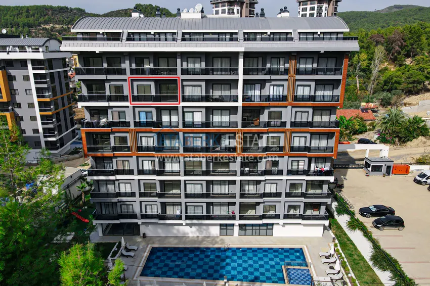 Finished 1+1 apartment in a new building, Avsallar district — Alanya 2 