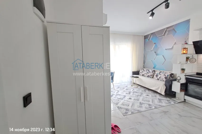 Purchase Furnished 1+1 apartment with mountain views, Avsallar district — Alanya 1