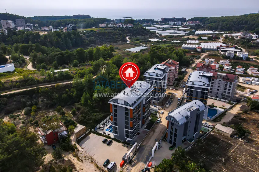 Finished 1+1 apartment in a new building, Avsallar district — Alanya 4 