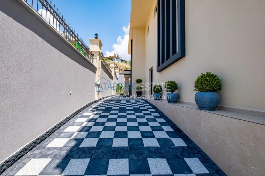 Property for citizenship! Detached luxury villa with stunning views in Kargicak area 21 