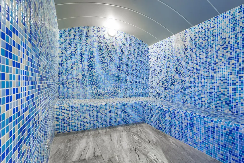 Furnished 1+1 apartment with side sea view, Kestel district — Alanya 30 