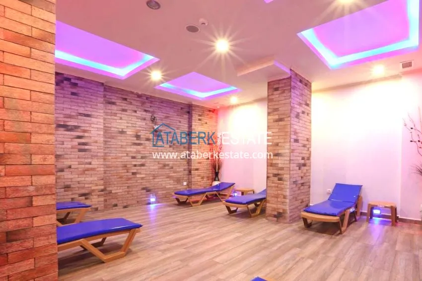 Furnished studio apartments in a prestigious residential complex - Cikcilli district, Alanya 26 