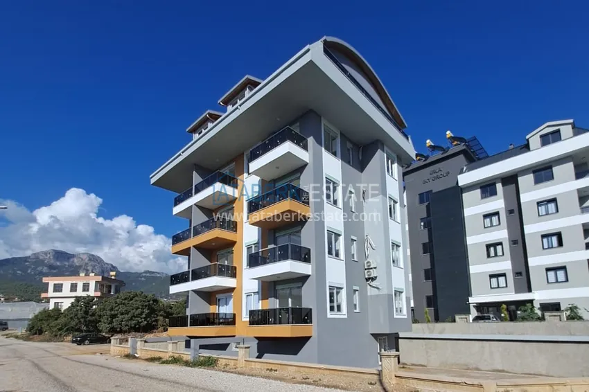 Furnished new apartment with furniture and mountain views - Oba District, Alanya 2 