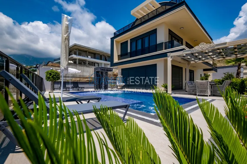 Property for citizenship! Detached luxury villa with stunning views in Kargicak area 2 