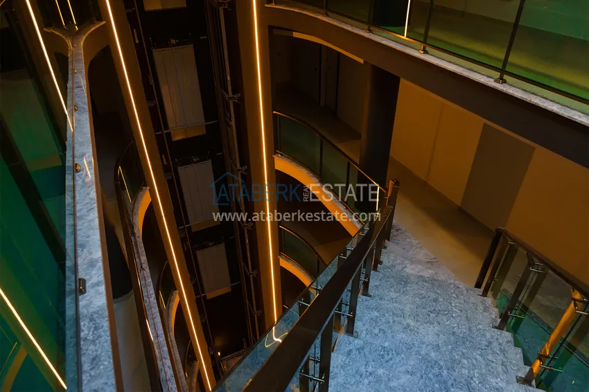 Furnished 1+1 apartment in a complex on the seafront — Alanya, Kargicak district 33 