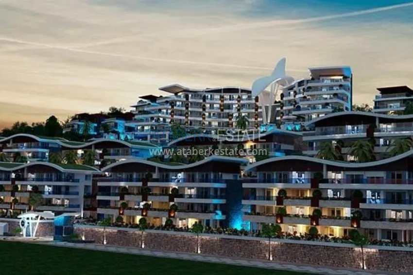 1+1 turnkey apartment 92 m2 with open sea view in a residence with a hotel concept — Konakli, Alanya 4 