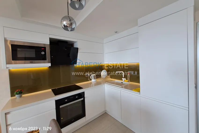 Purchase  1+1 turnkey apartment 92 m2 with open sea view in a residence with a hotel concept — Konakli, Alanya 3 